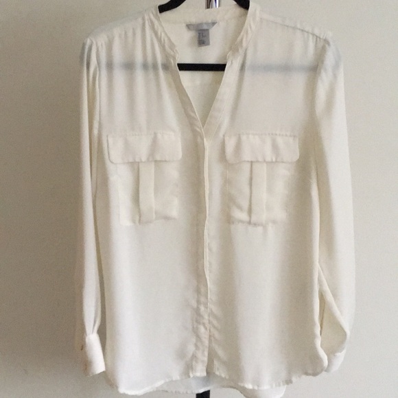 Cream button shirt - Picture 1 of 7